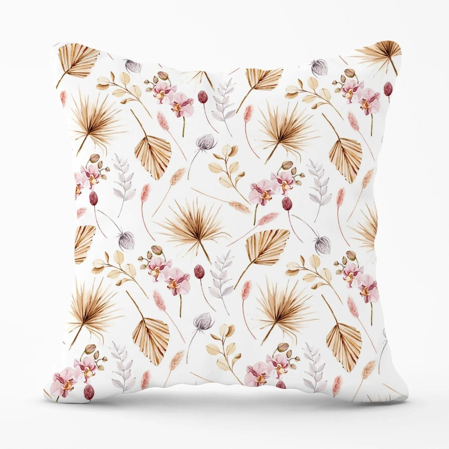 Warren Reed - Designer Watercolour Orchids Outdoor Cushion