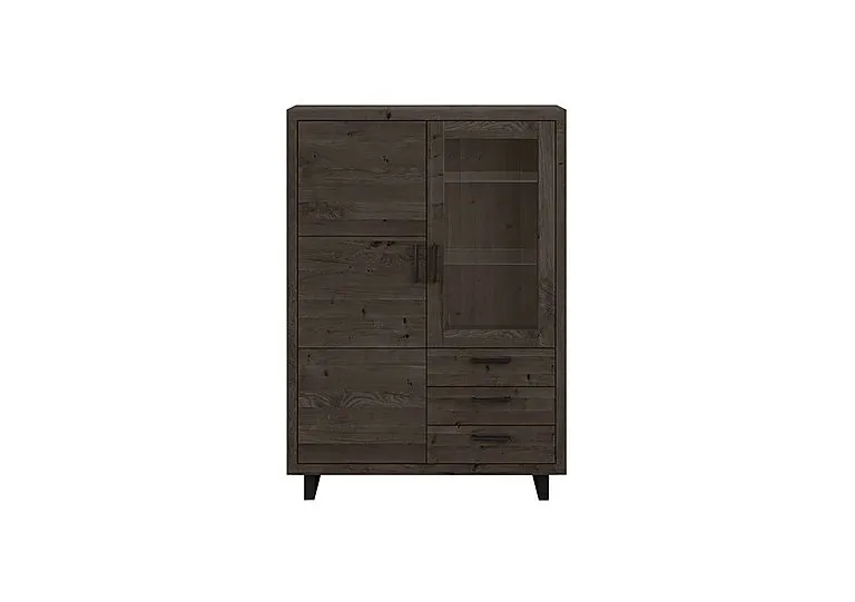 Terra Large Display Cabinet - Smoked - Living Room Furniture