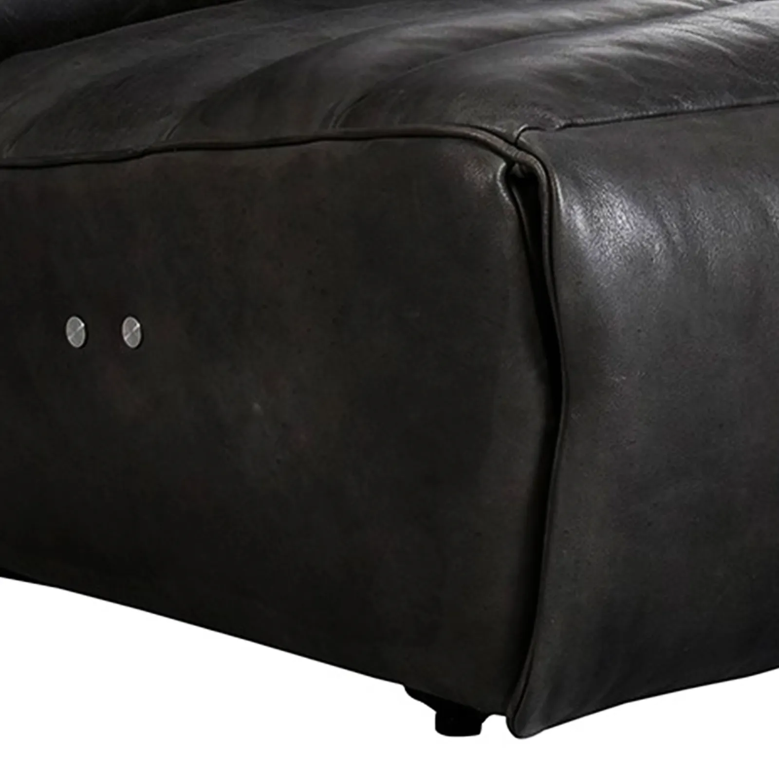 Timothy Oulton Slouchy Armchair, Grey Leather | Barker & Stonehouse 4