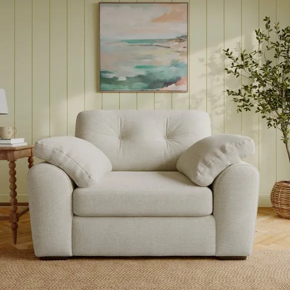 Milton Textured Chenille Snuggle Chair 1