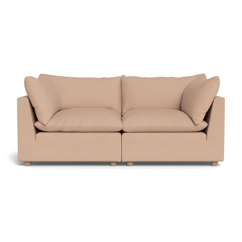 Heal's Astrid 3 Seater Sofa Capelo Linen-Cotton Rosedale Natural Beech Feet 1