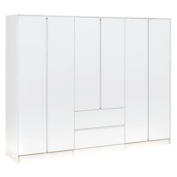 Walker 6 Door 2 Drawer Wardrobe 4