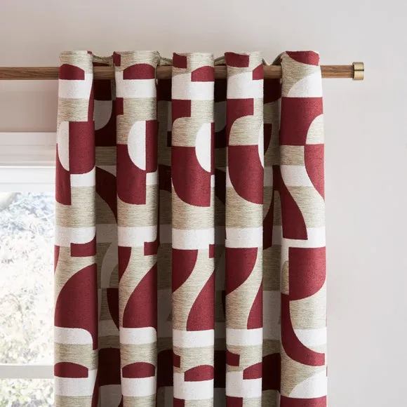 Sawyer Jacquard Eyelet Curtains 1