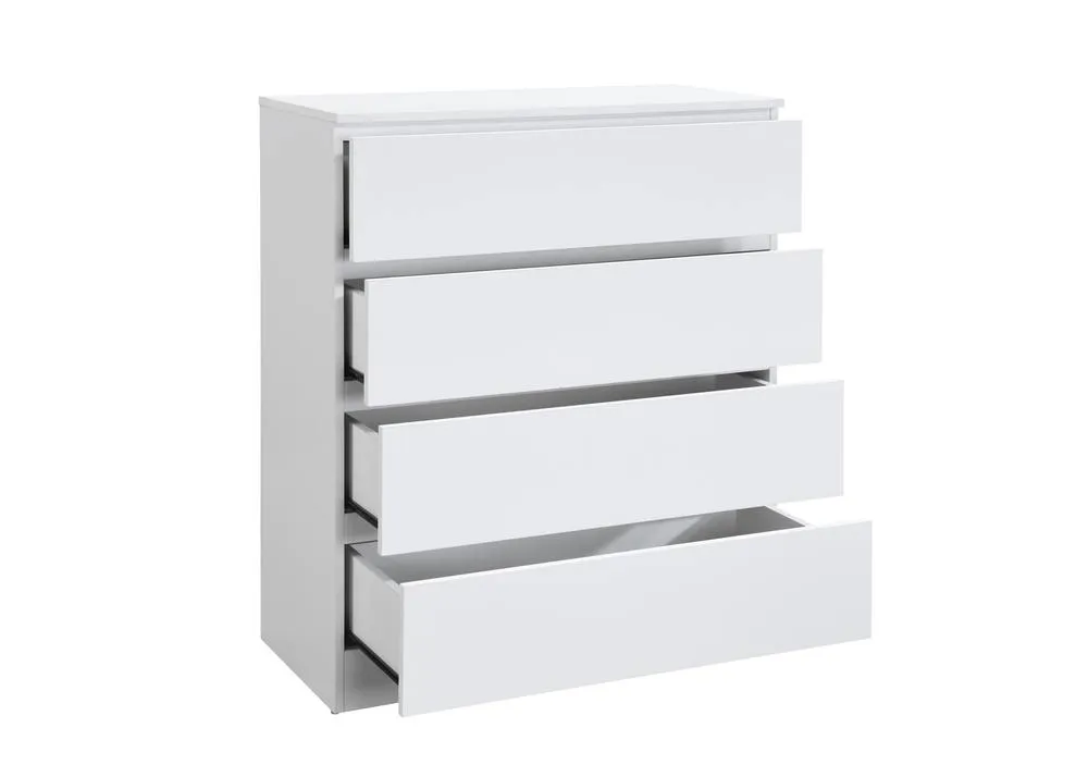 Birlea Oslo 4 Drawer Chest White 5