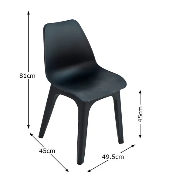 Eolo Pack of 2 Matte Chairs 6