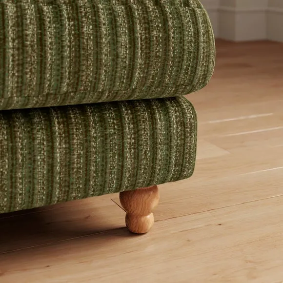 Martha Chunky Chenille Stripe 2 Seater Sofa 5