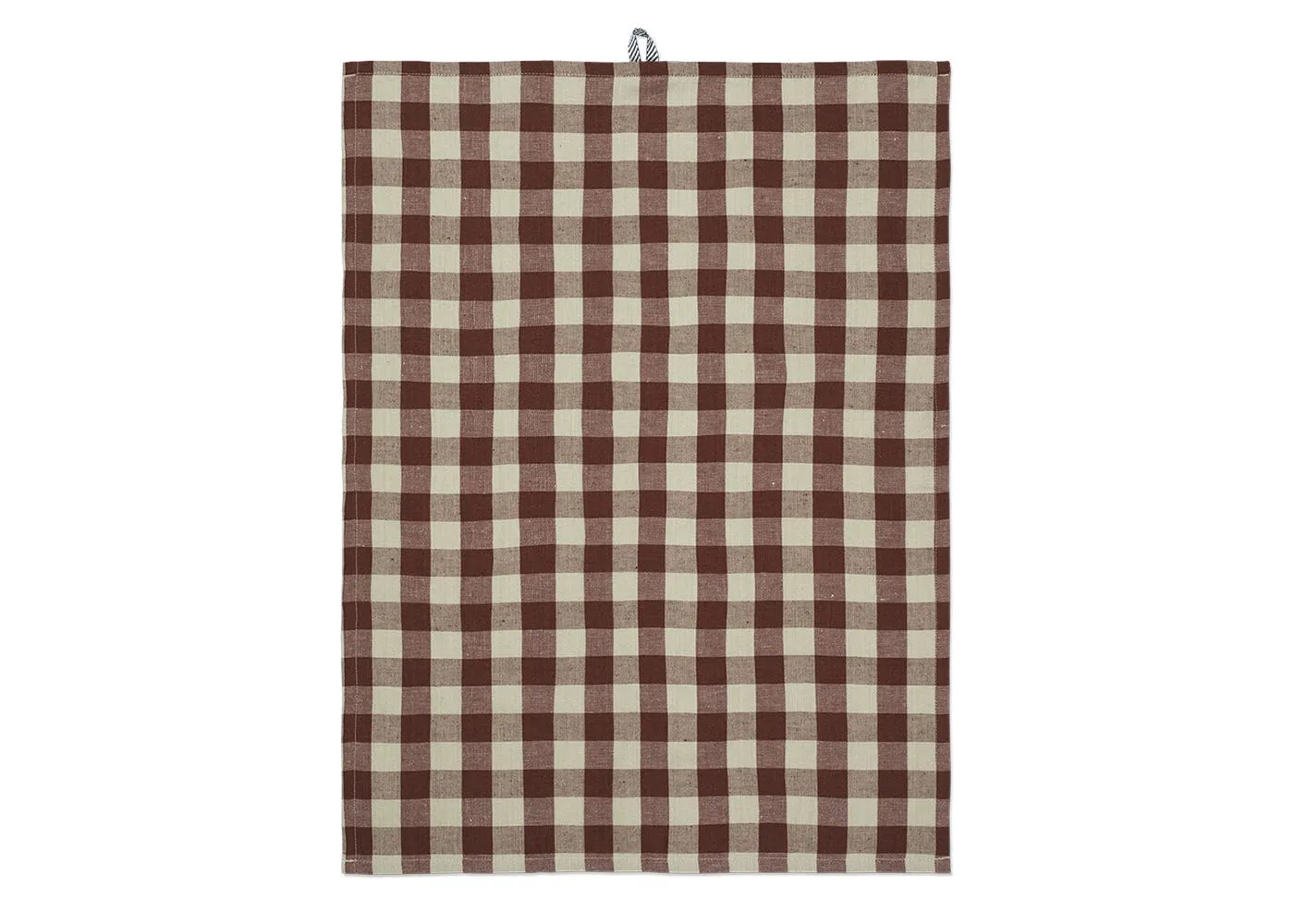 ferm LIVING Hale Tea Towel Cinnamon & Grey Green