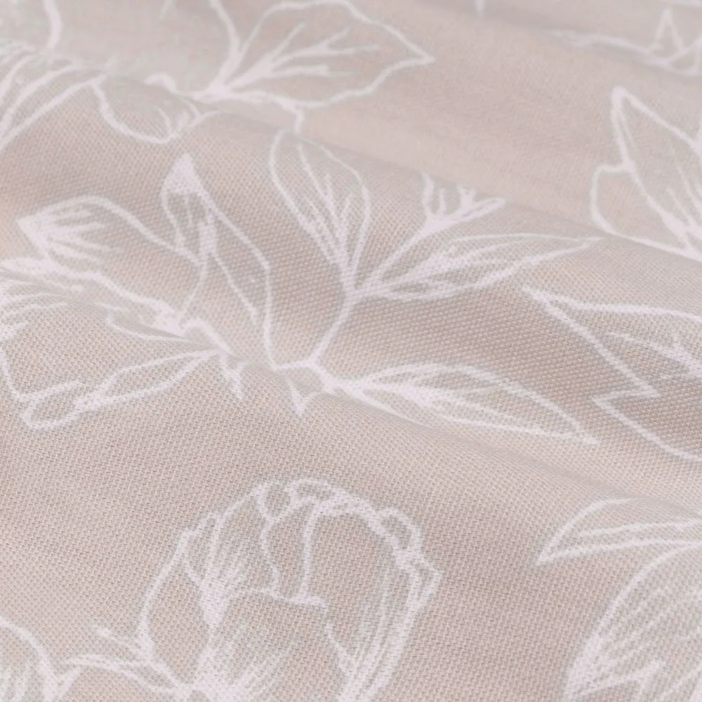 Wylder Bella Floral 100% Cotton Eyelet Curtain Pair in Natural 6