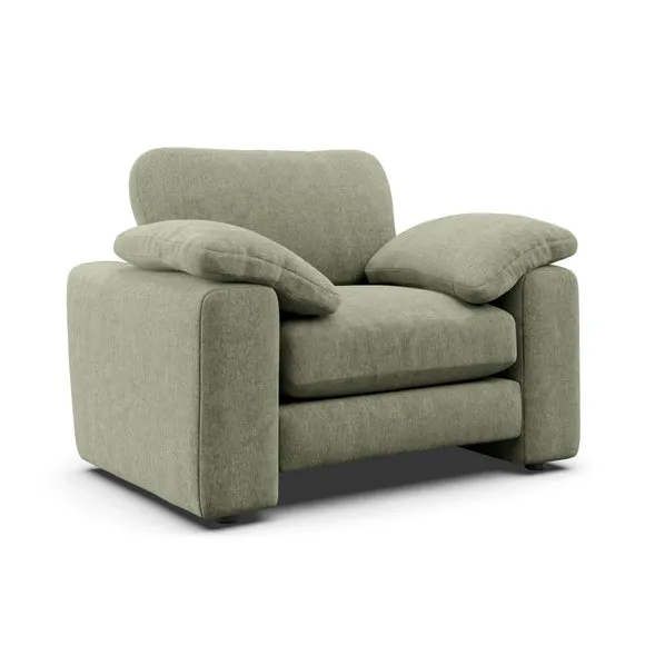 Magnus Vintage Soft Chenille Snuggle Sofa 6