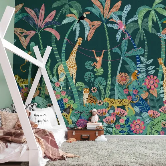 Equatorial Jungle Wall Mural 3