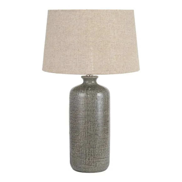 Pacific Lifestyle Lorient Slate Textured Ceramic Table Lamp 6