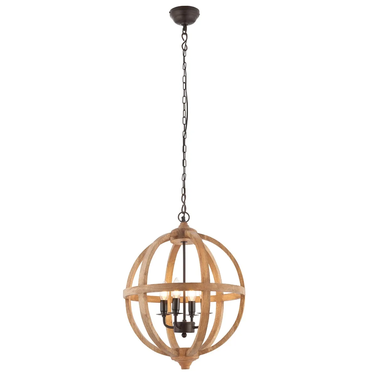 Wood Sphere Pendant Light | Barker & Stonehouse 3