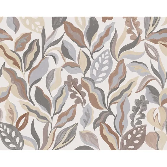 Abstract Leaves Mural 2