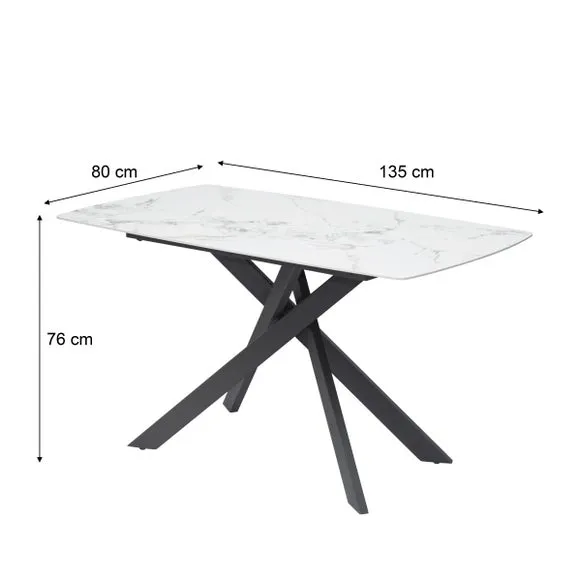 Indus Valley Aura Dining Table With 4 Aura Dining Chairs 6