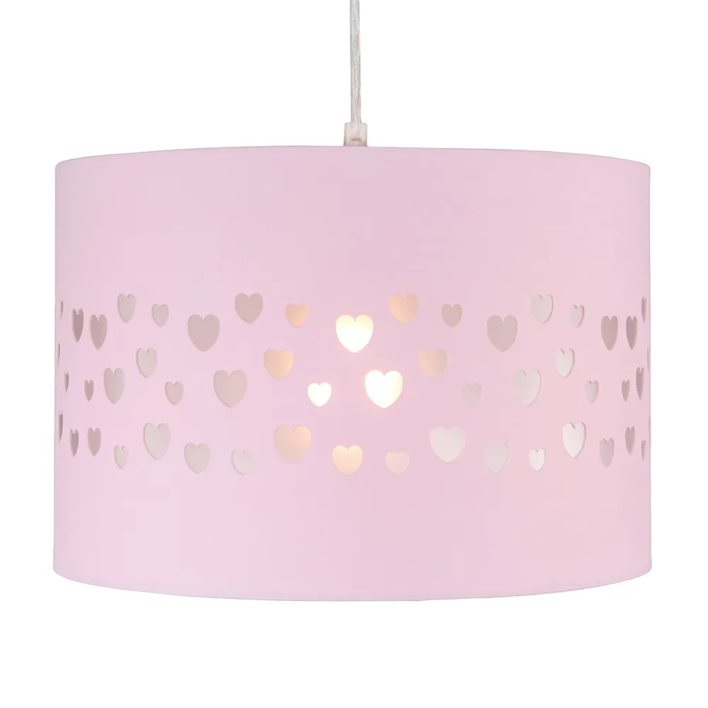 Glow Hearts Easy Fit Light Shade, Pink