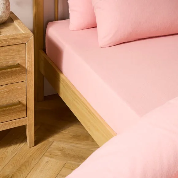 Simply Brushed Cotton 28cm Fitted Sheet 1