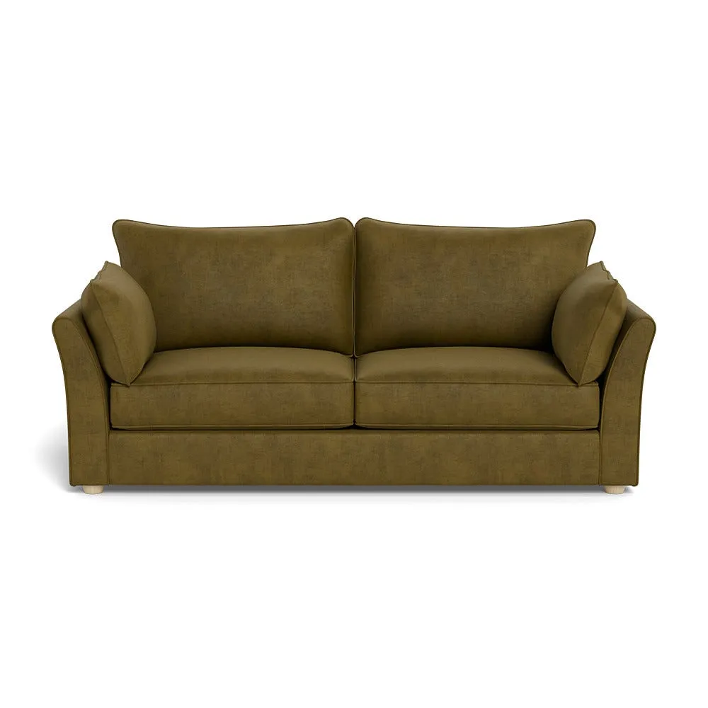 Heal's Tailor 4 Seater Sofa Smart Luxe Velvet Peridot Natural Beech Feet 1
