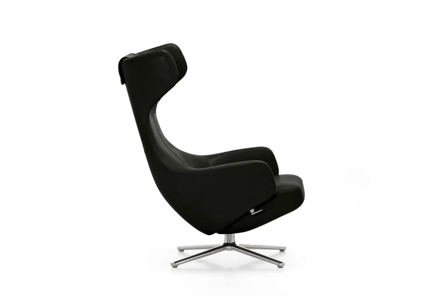 Vitra Grand Repos Chair L40 Premium Leather 66 Nero Black 1