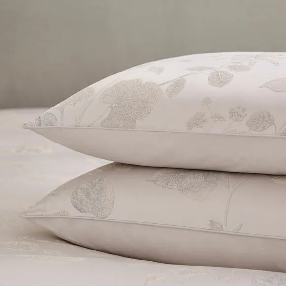 Dorma Banbury Jaquard Polycotton Standard Pillowcase Pair