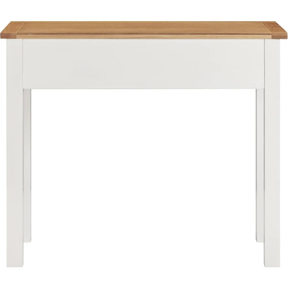 Seconique Cambridge Dressing Table - Linen/Oak (Part assembled) in White 6