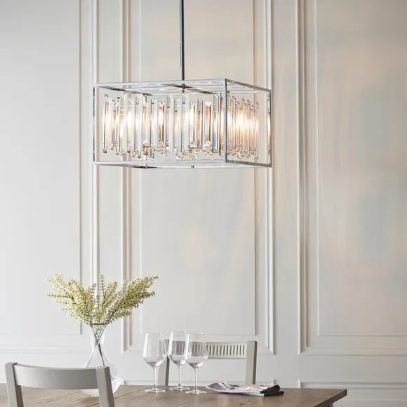 Return - Vogue Crystal Juneau 6 Light Ceiling Light