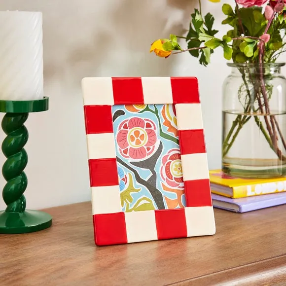 Striped Ceramic Photo Frame 1