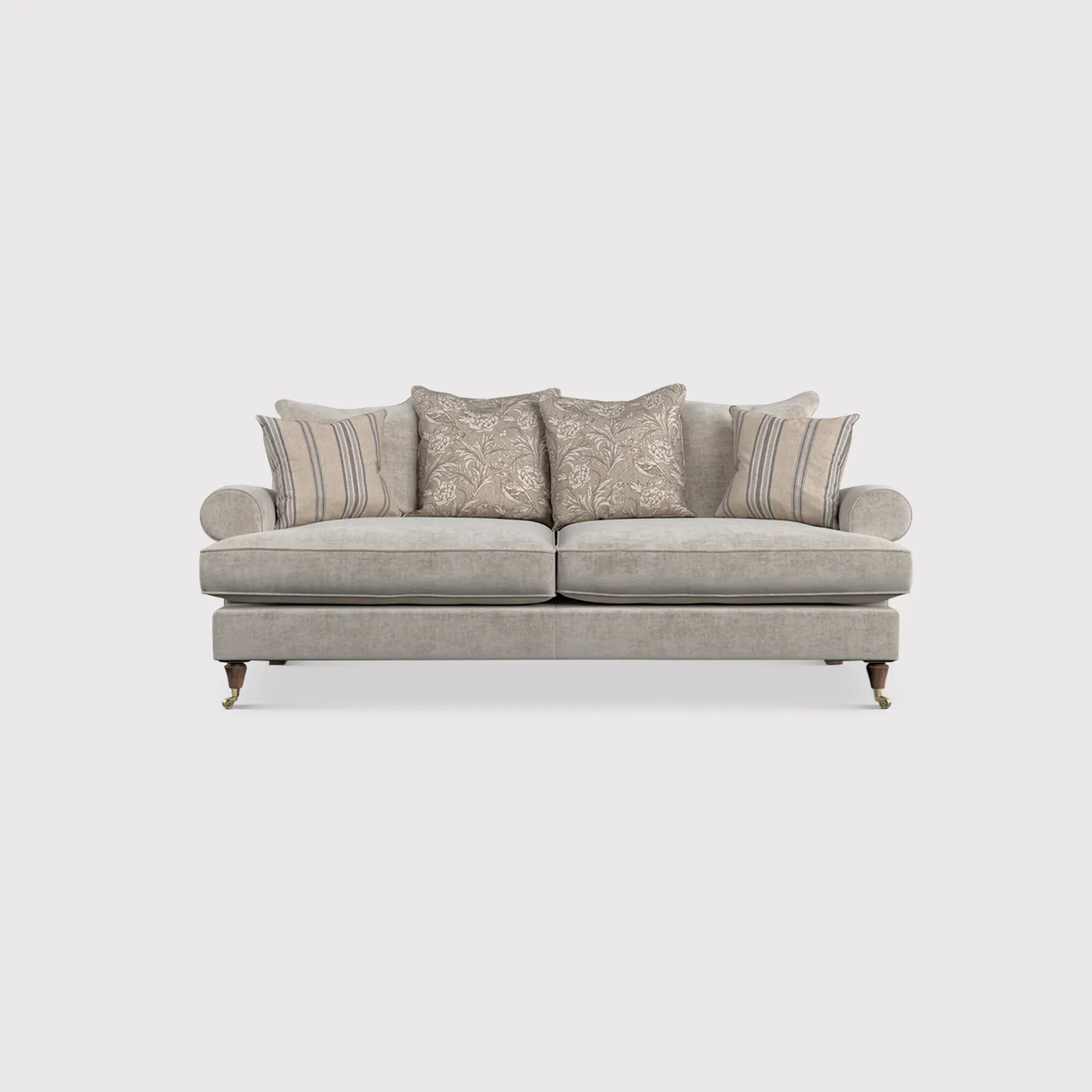 English Heritage Finch Medium Sofa Pillow Back, Neutral Fabric | Barker & Stonehouse 1