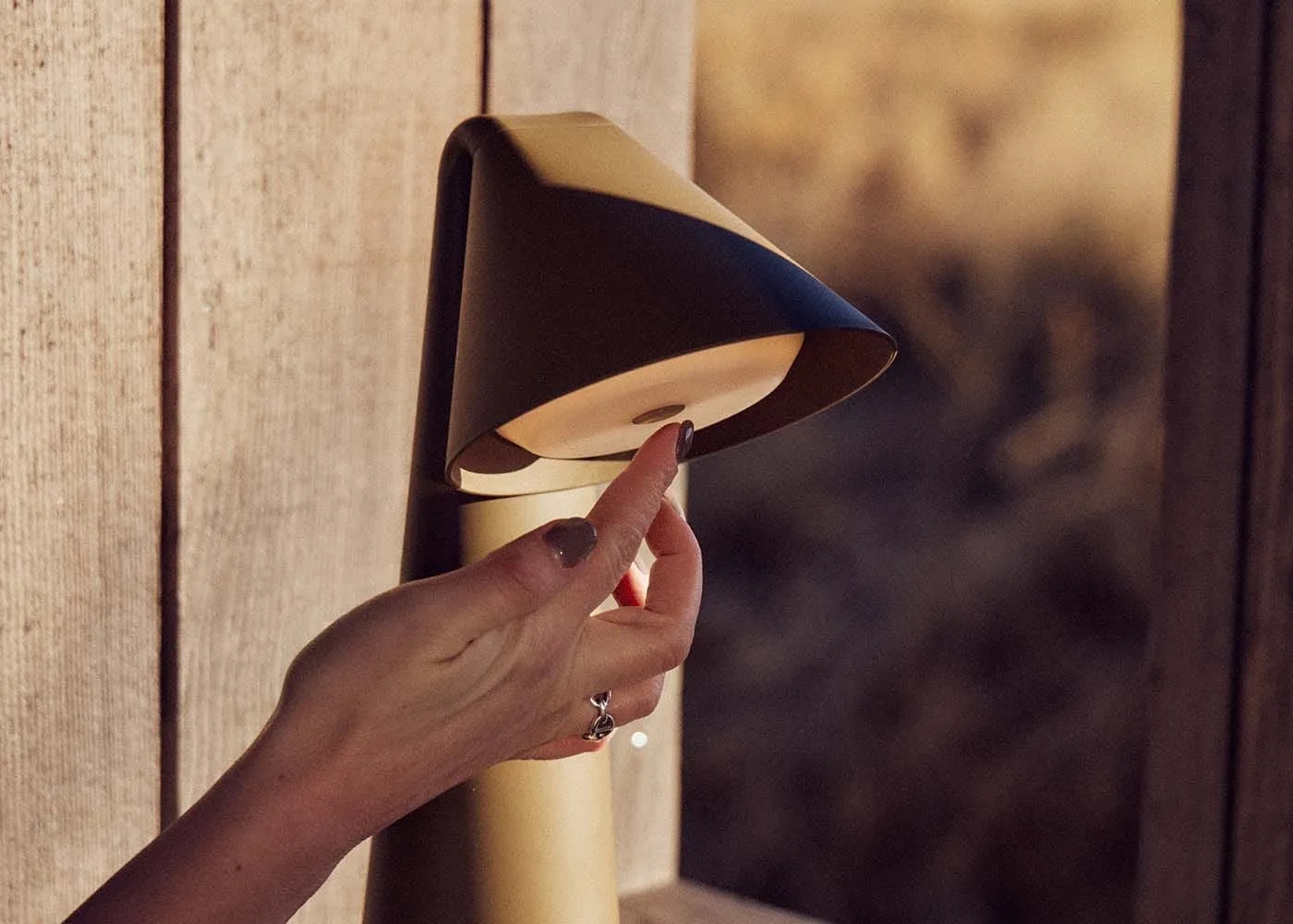 Frandsen Ami LED Portable Table Lamp Chocolate Clay 4