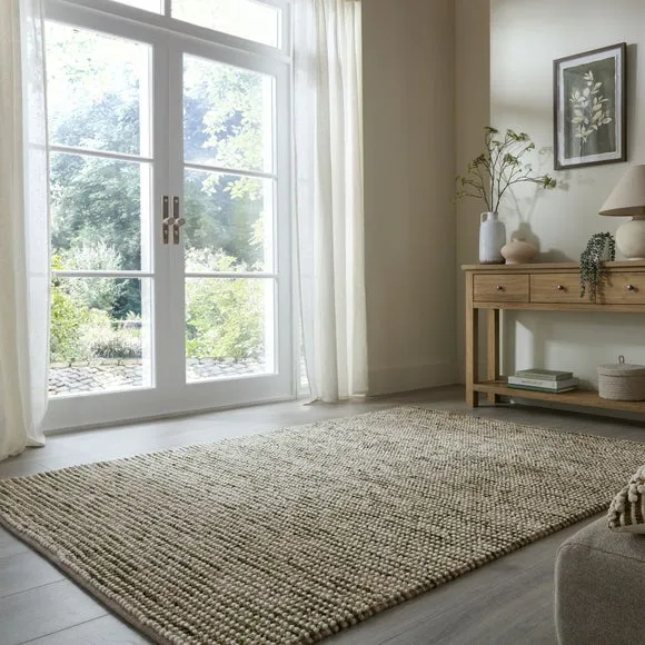 Nico Wool Woven Stripe Rug 1