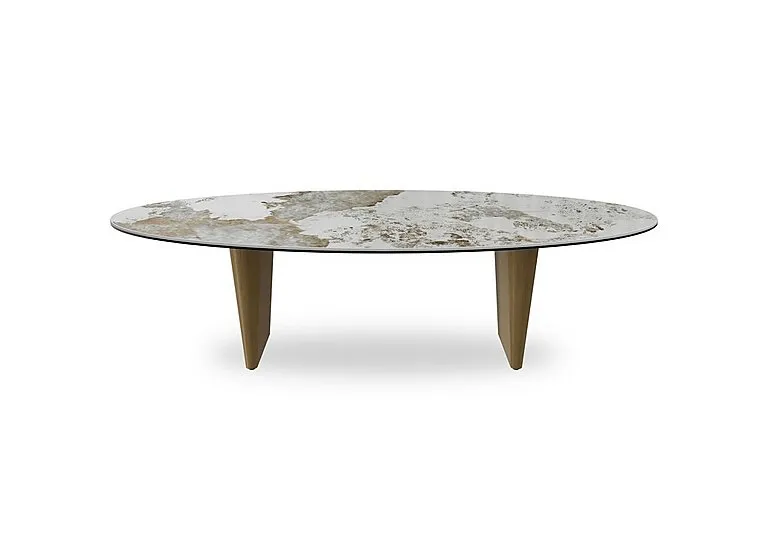 Felipe Coffee Table with Gold Legs
