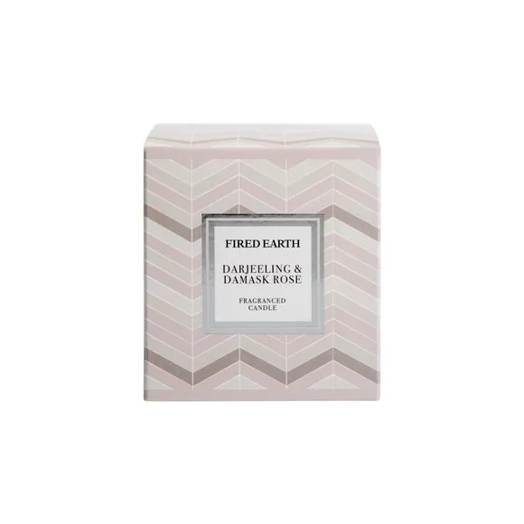 Fired Earth Darjeeling & Damask Rose Candle 3