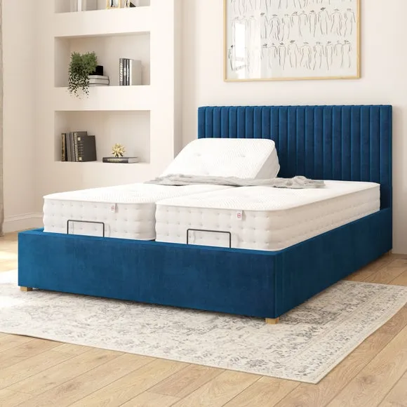 Grant Plush Velvet Adjustable Bed 2