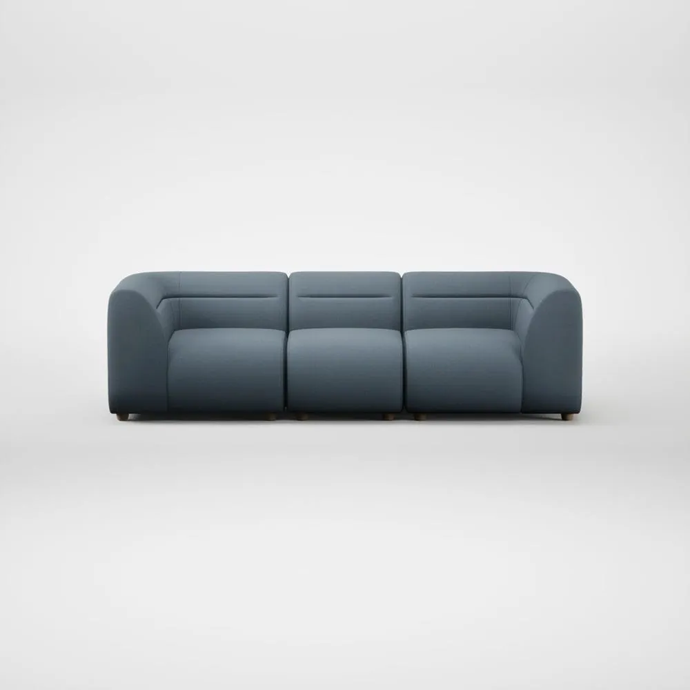 Heal's Lilli 3 Seater Sofa Smart Cotton Linen Celestial Natural Feet