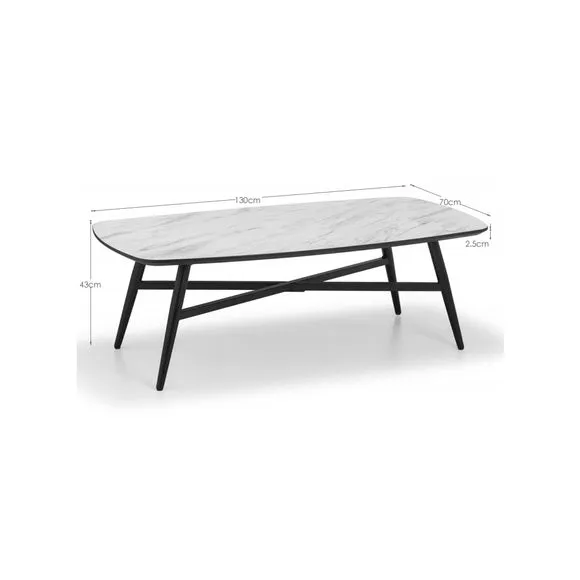 Caruso Marble Effect Coffee Table 6