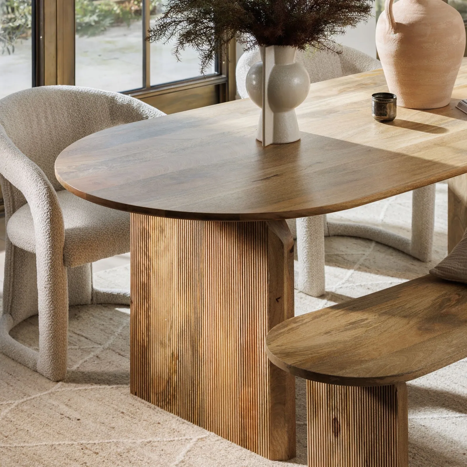 Zuberi Dining Table 200Cm, Neutral Wood | Barker & Stonehouse 3