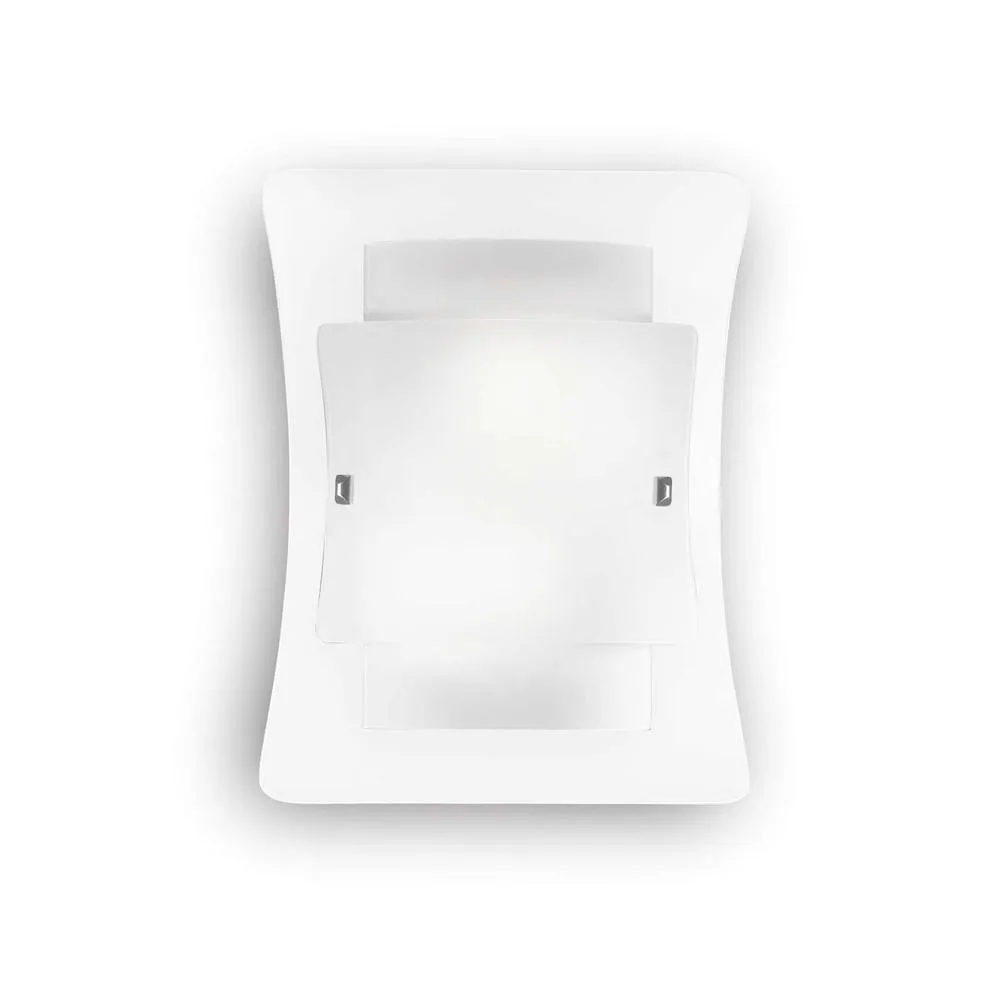 Netlighting Triplo 2 Light Indoor Large Wall Light Glass E27 in Clear