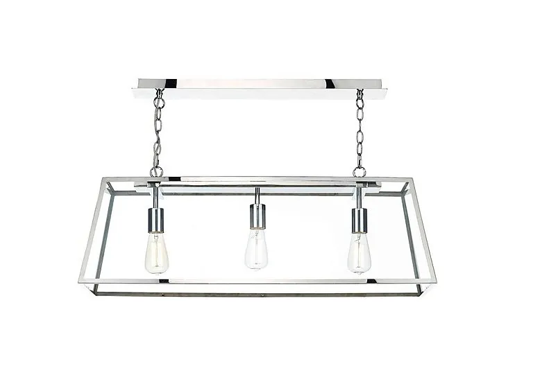 Academy 3 Light Bar Pendant - Stainless Steel