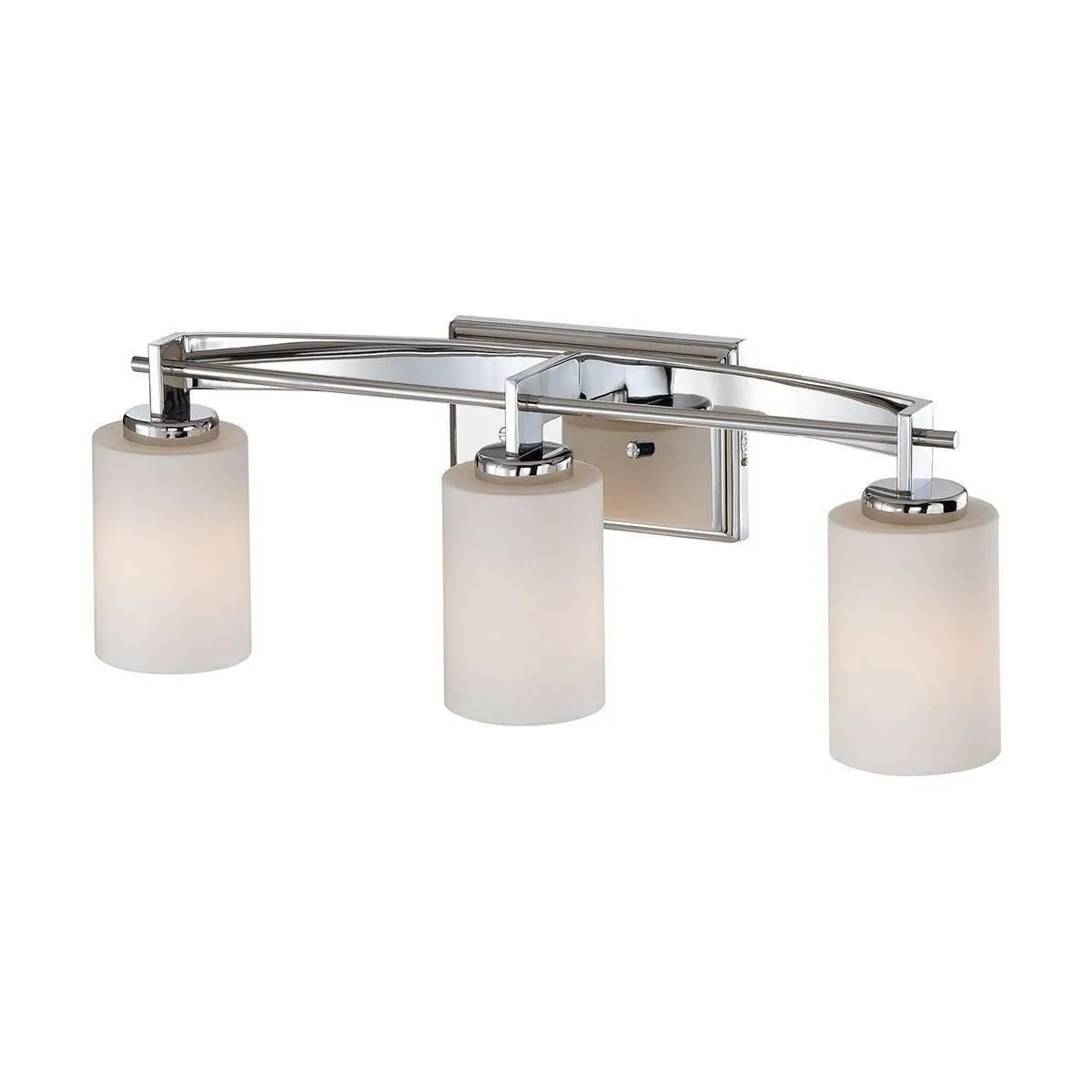 Netlighting Taylor 3 Light Above Mirror Light Polished Chrome Finish IP44 G9 in Grey