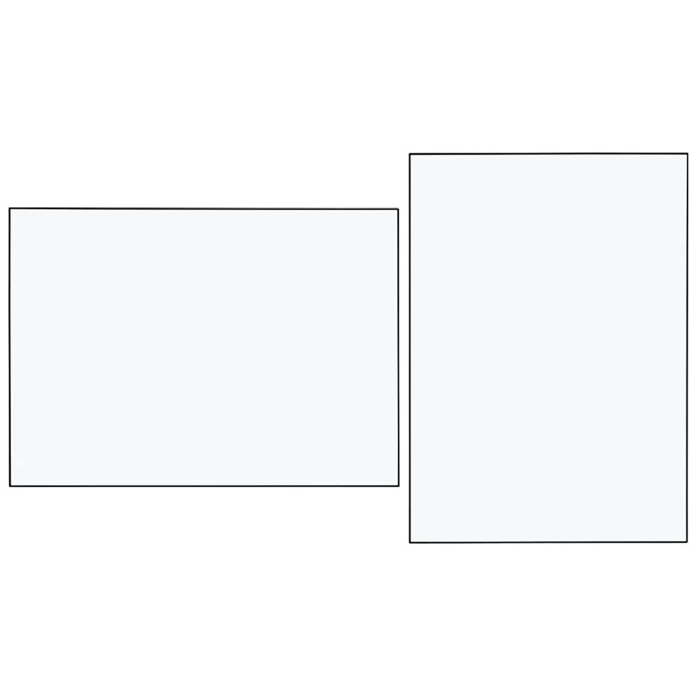Heal's Fine Edge Mirror Rectangle 70x50cm Black 1