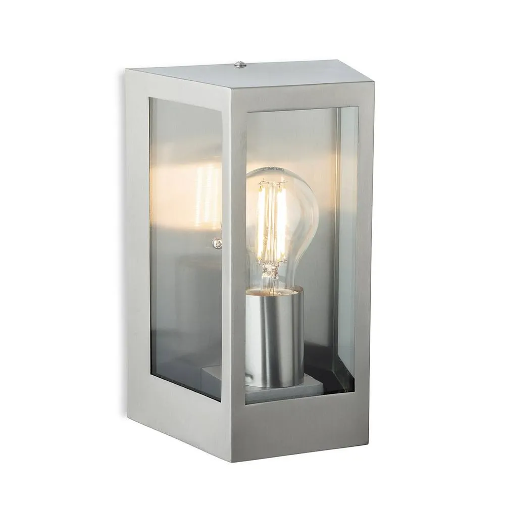 Netlighting Brandon Wall Light Stainless Steel IP44 in Grey