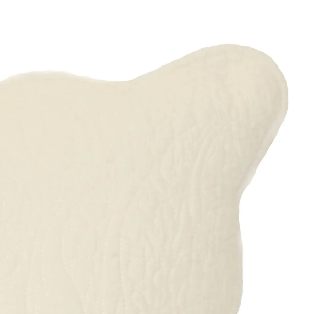Paoletti Toulon Embroidered Cushion in Cream 2