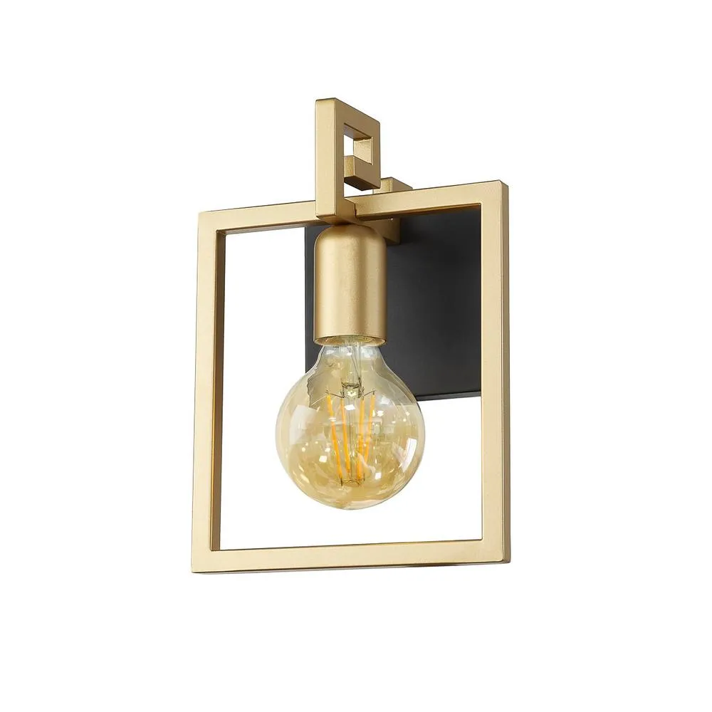 Netlighting Primero Modern 1 Light Wall Lamp in Gold