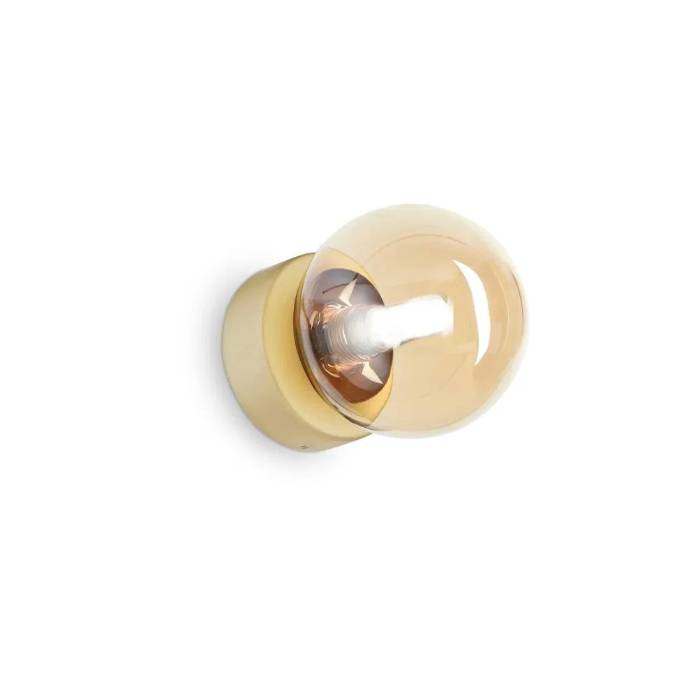 Netlighting Perlage Wall Lamp Brass in Gold