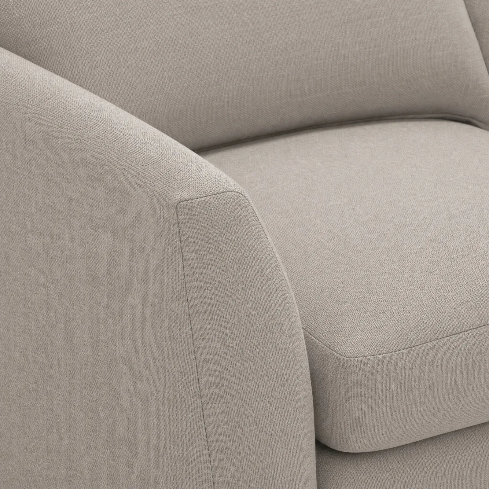 Floyd 3 Seater Sofa With Foam, Grey | Barker & Stonehouse 2