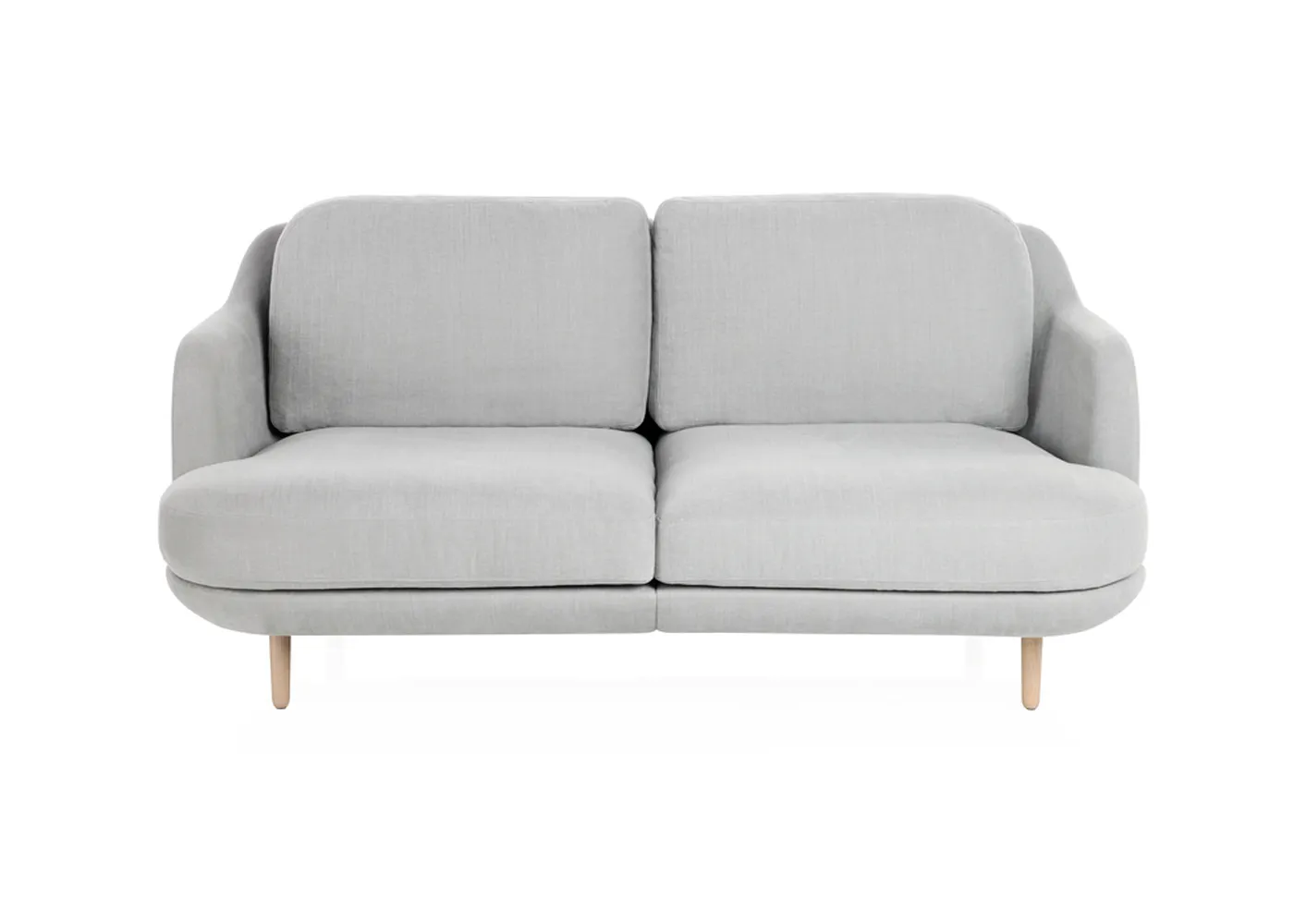 Fritz Hansen Lune 2 Seater Sofa Linara Eucalypytus Oak Legs