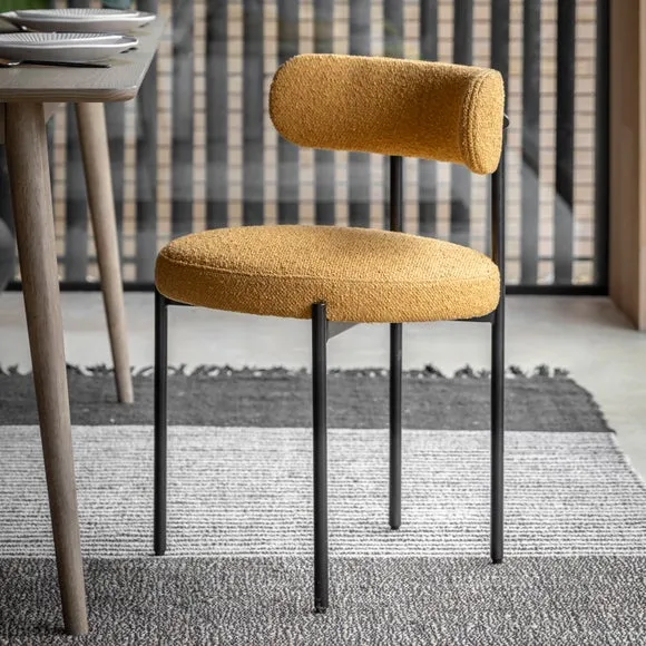 Set of 2 Mesa Dining Chairs, Fabric 3