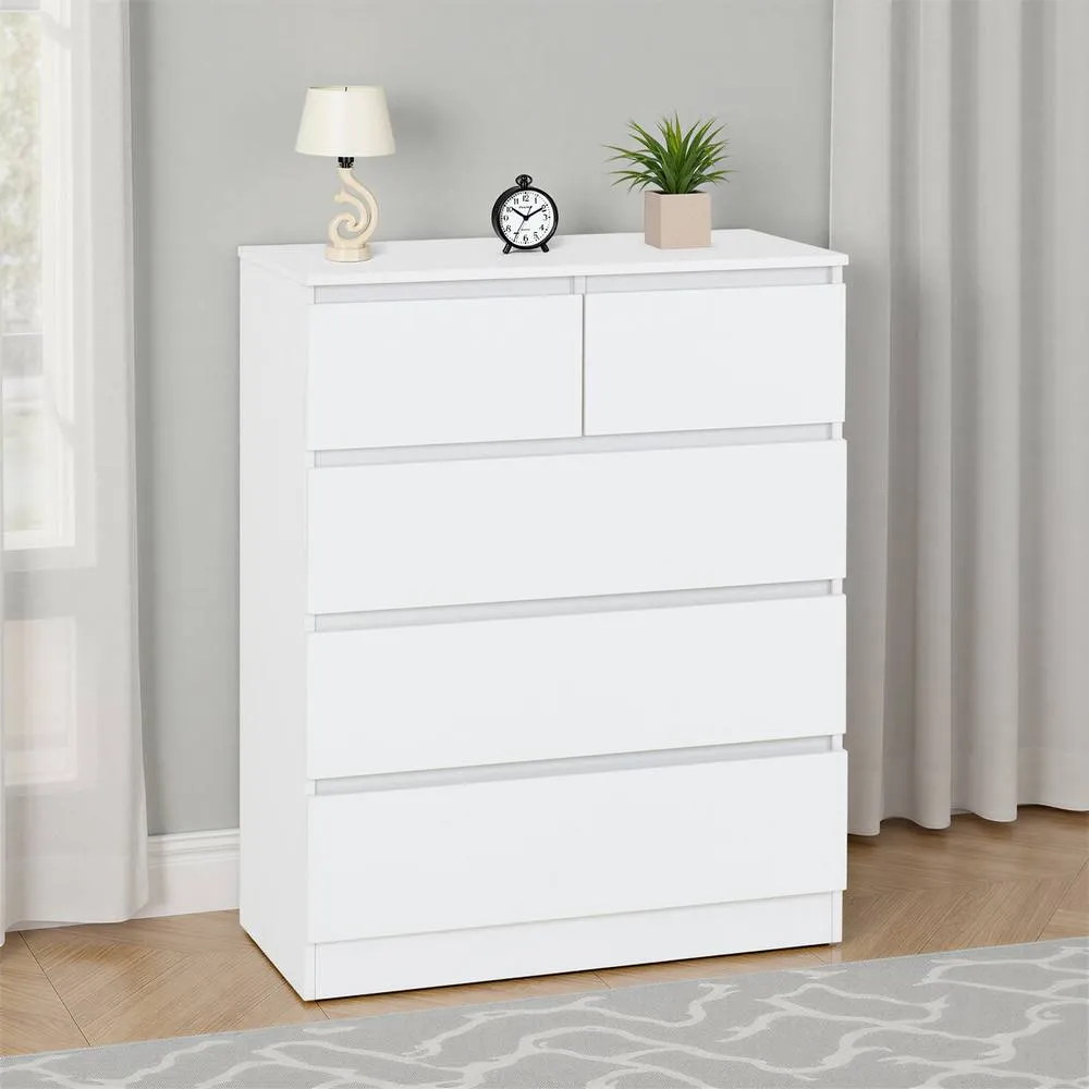 Seconique Malvern 3+2 Drawer Chest - White
