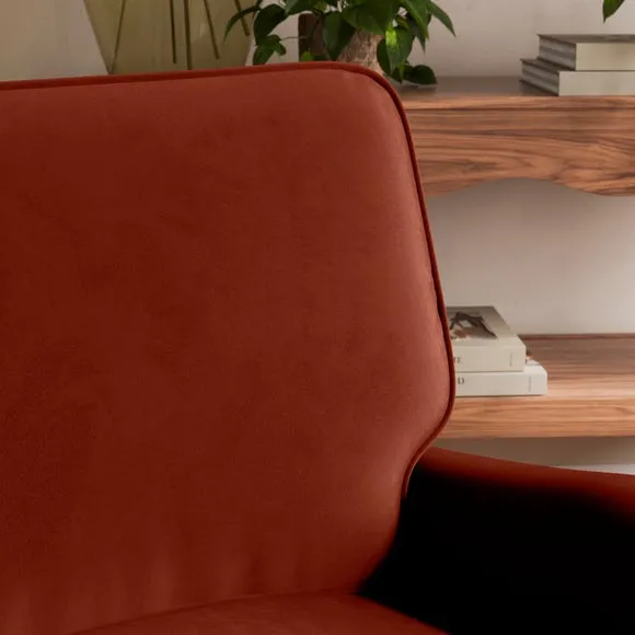 Beatrice II Velvet Snuggle Chair 4