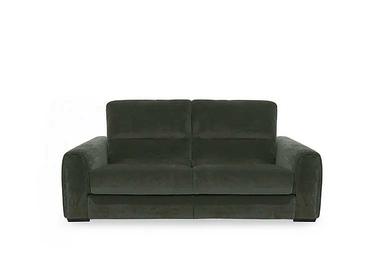 Flex Fabric 2 Seater Power Recliner Sofa with Storage Arms - R352 Forest Green