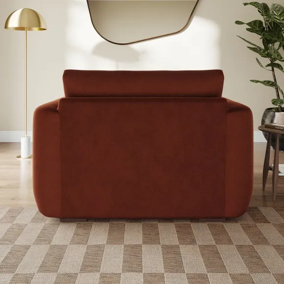 Luca Matte Soft Velvet Snuggle Chair 3